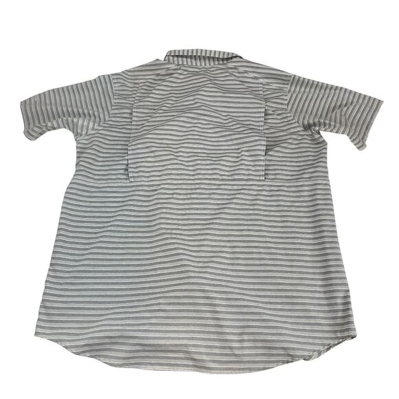 Columbia Shirt MensTall 2X Gray Twisted Creek Omni Shade Collared Button Down - Picture 2 of 14